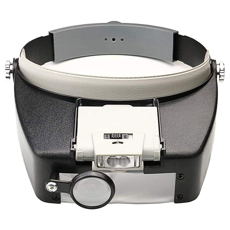 Beileshi Head Magnifier LED Illuminated Multi-Power Helmet Magnifying 1.5X 3X 8.5X 10x Magnifying Tools for Watch Repair, Arts & Crafts or As General Reading Aid 1.5x-3.5x Led Magnifying - BeesActive Australia