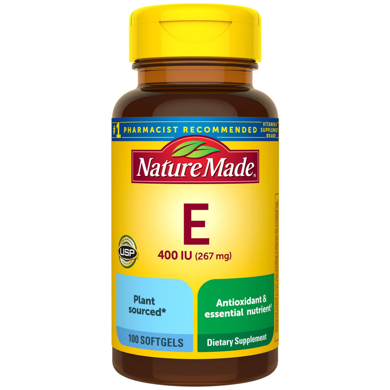 Nature Made Vitamin E 267 mg (400 IU) d-Alpha, Dietary Supplement for Antioxidant Support, 100 Softgels, 100 Day Supply - BeesActive Australia