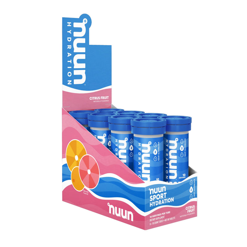 Nuun Sport Electrolyte Tablets for Proactive Hydration, Citrus Fruit, 8 Pack (80 Servings) - BeesActive Australia