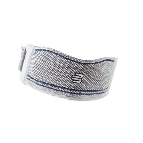 Bauerfeind - GenuPoint - Knee Strap - Support Patella & Patellar Tendon Relief for Runners, Jumpers Knee & Shin Splints, Fits Under the Kneecap 2 Titanium