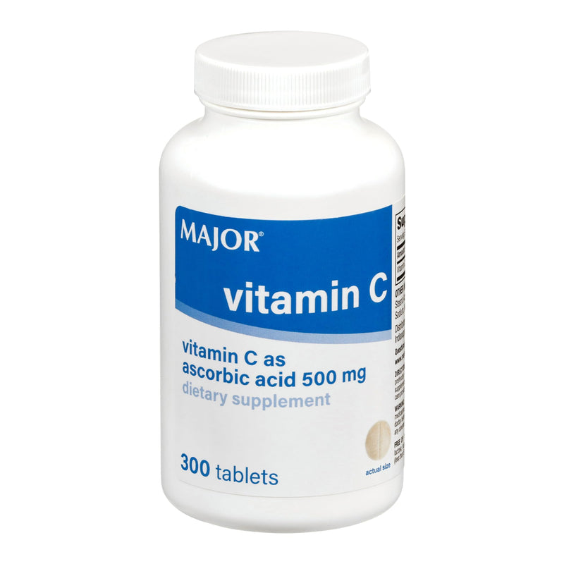 MAJOR Vitamin C-500 mg Ascorbic Acid - New Formula - Vitamin C Tablets - Dietary Supplement - 300 Count (1 Pack)