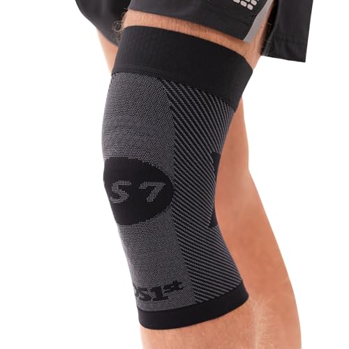 OS1st KS7 Performance Knee Brace with Compression Zone Technology–Stabilizing Knee Sleeve for Pain Relief, Patella Support, Running, Arthritis, Men & Women Large Black