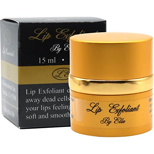 Ella Lip Chic Lip Exfoliator Gentle Lip Scrub for Soft Lips, 0.5 oz 0.51 Ounce (Pack of 1)