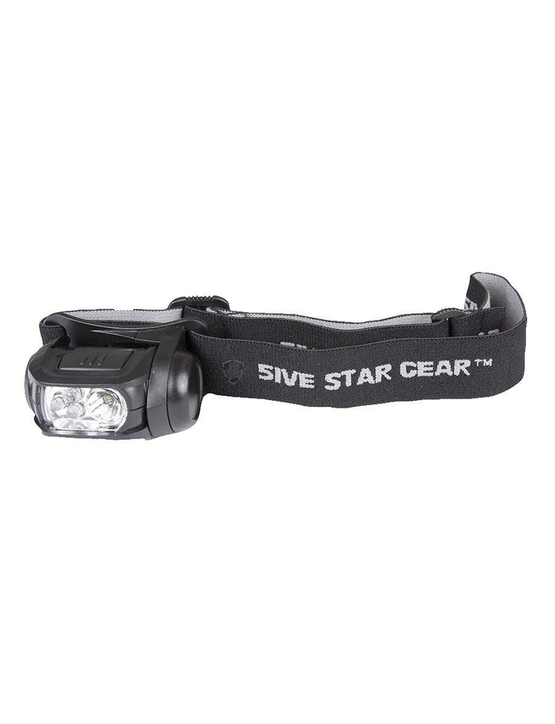 5ive Star Gear Multi-Function Headlamp with Strobe, Black
