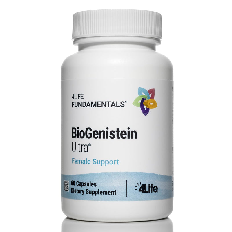 4Life BioGenistein Ultra - Soy Isoflavones, Black Cohosh, Chaste Tree, Quercetin & Turmeric for Hormonal Support - 60 Veggie Capsules - BeesActive Australia