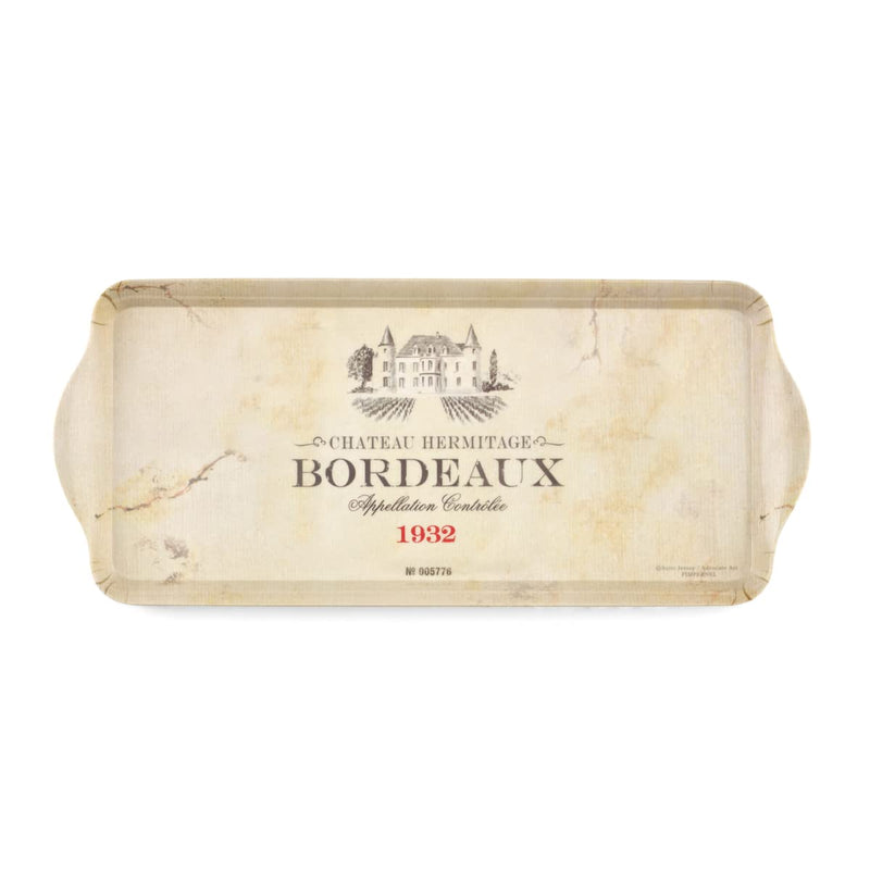Pimpernel Vin de France Collection Sandwich Tray | Serving Platter | Crudité and Appetizer Tray for Indoor and Outdoor use | Made of Melamine | Measures 15.1" x 6.5" | Dishwasher Safe - BeesActive Australia