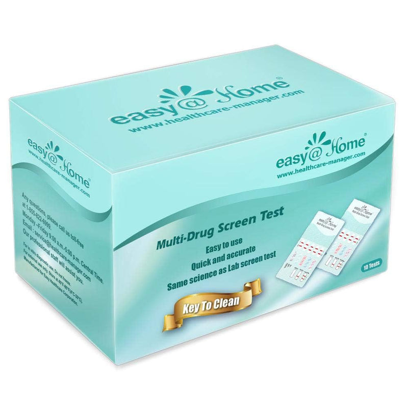 Easy@Home 12 Panel Urine Drug Test Kits, 10 Pack Multi Drug Test 10 Count (Pack of 1)