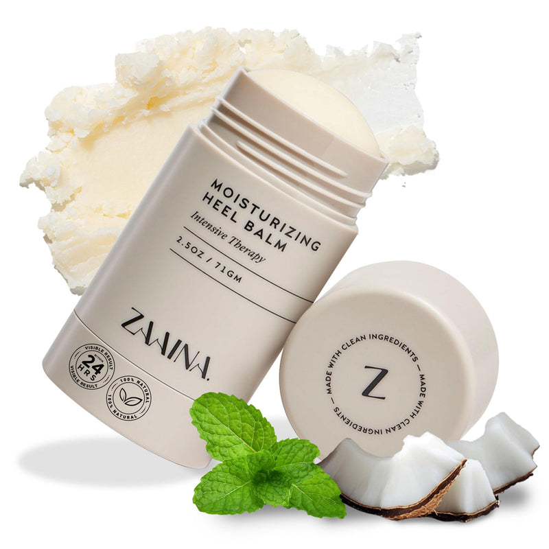 ZAAINA Intensive Heel Balm Stick - Miracle Foot Repair Cream for Calluses and Dry Feet, Moisturizing Foot Balm for Cracked Feet, Elbows, Knees, Heel Softener for Dry Cracked Heels - 2.5 oz Tube 1