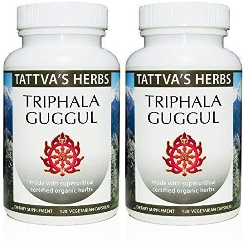 Tattva's Herbs Triphala Guggul - Non GMO Holistic Extract - Digestive Support - 240 Vcaps Herbal Supplement - BeesActive Australia
