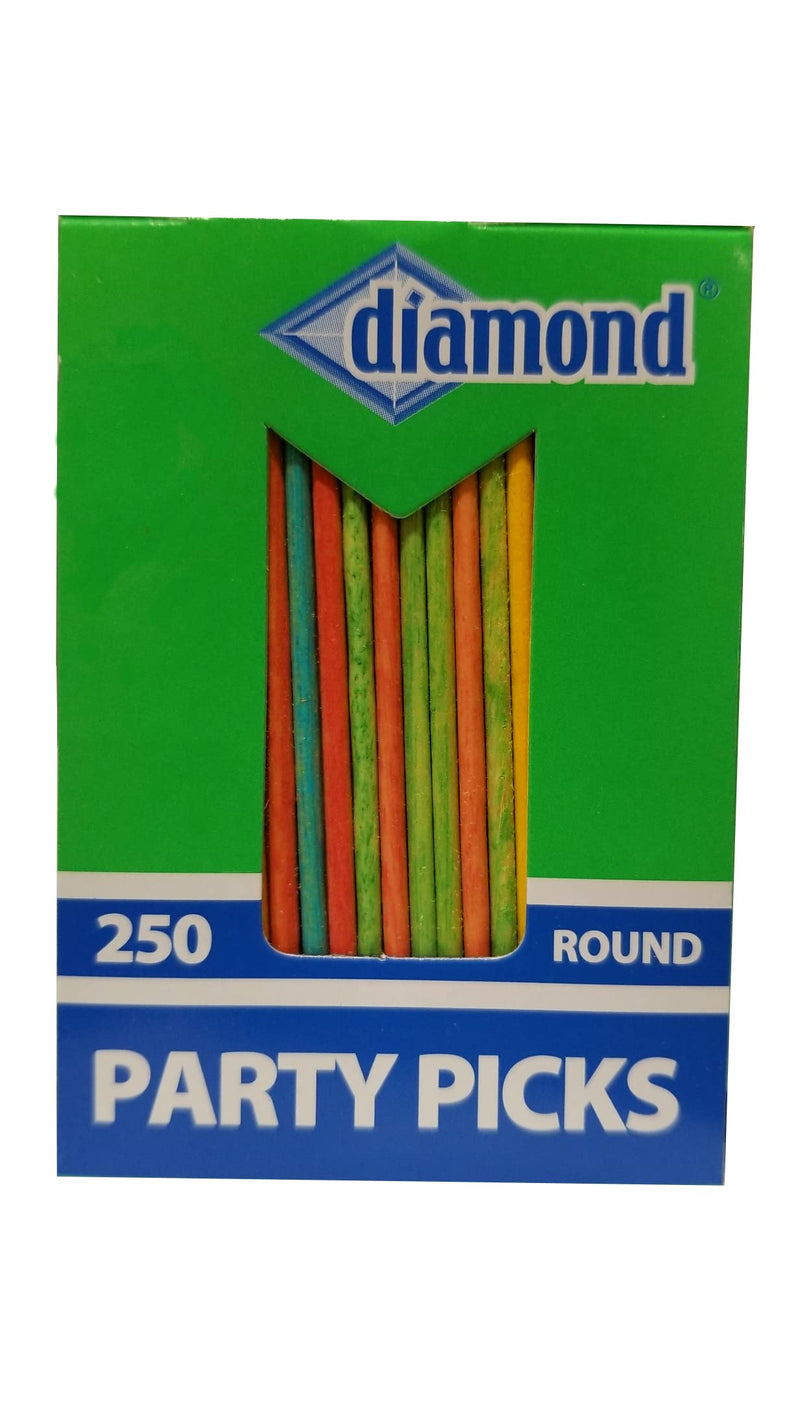 Diamond Round Colored Party Toothpicks - BeesActive Australia