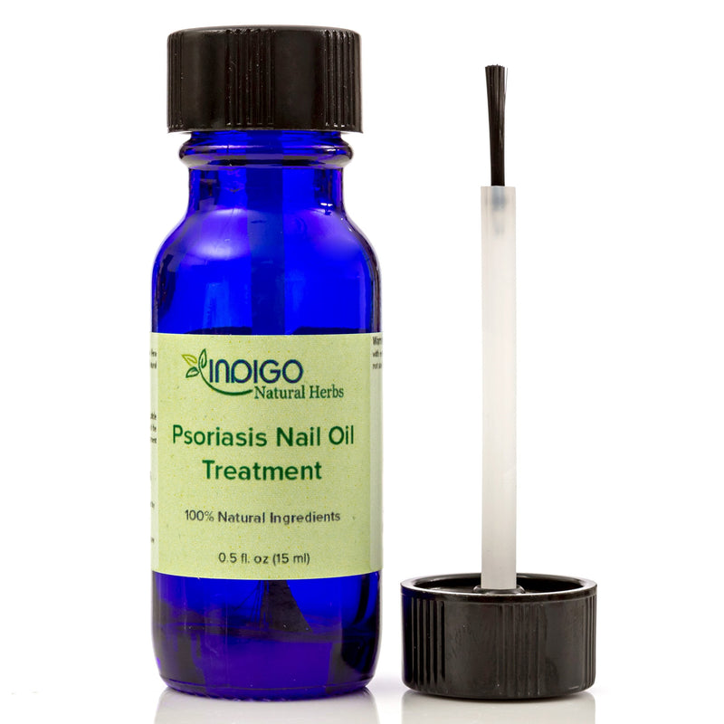 Psoriasis Nail Oil Care from Indigo Natural Herbs. Toenails, Fingernails, Skin Care. Relief of Chapping, Cracking, Roughness, Redness, Dryness, Fungus. Repairs and Strengthens Nails. (15 ml) 0.51 Fl Oz (Pack of 1) - BeesActive Australia