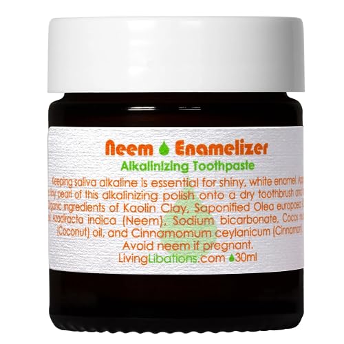 LIVING LIBATIONS - Neem Enamelizer Toothpaste (1 oz | 30 ml) 1 Fl Oz (Pack of 1)