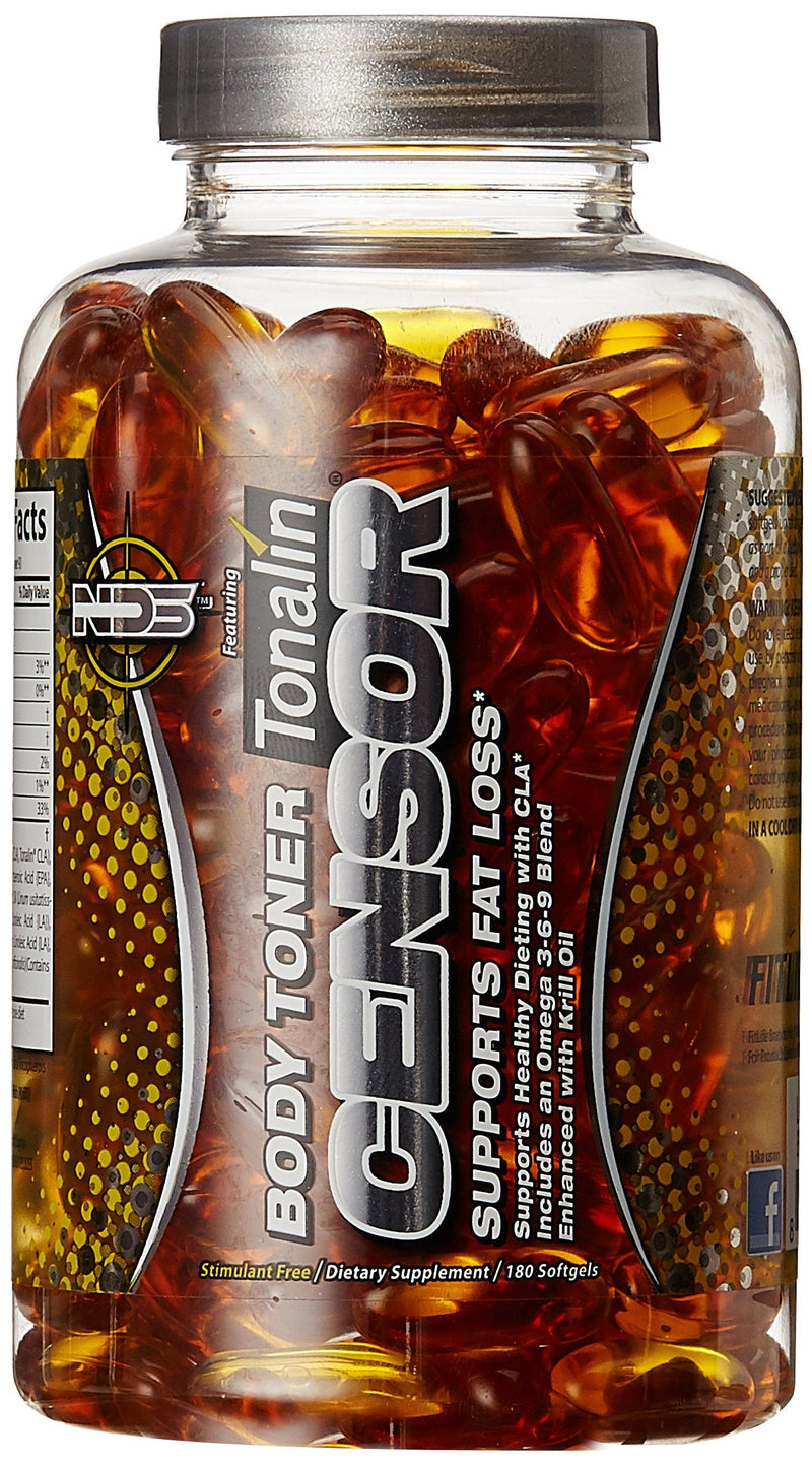 Censor - Fat Loss and Body Toner with CLA, Fish Oil, Safflower and Omega 3-6-9 Blend - Dietary Supplement for Improved Energy, Metabolism and Health - 180 Softgels - BeesActive Australia