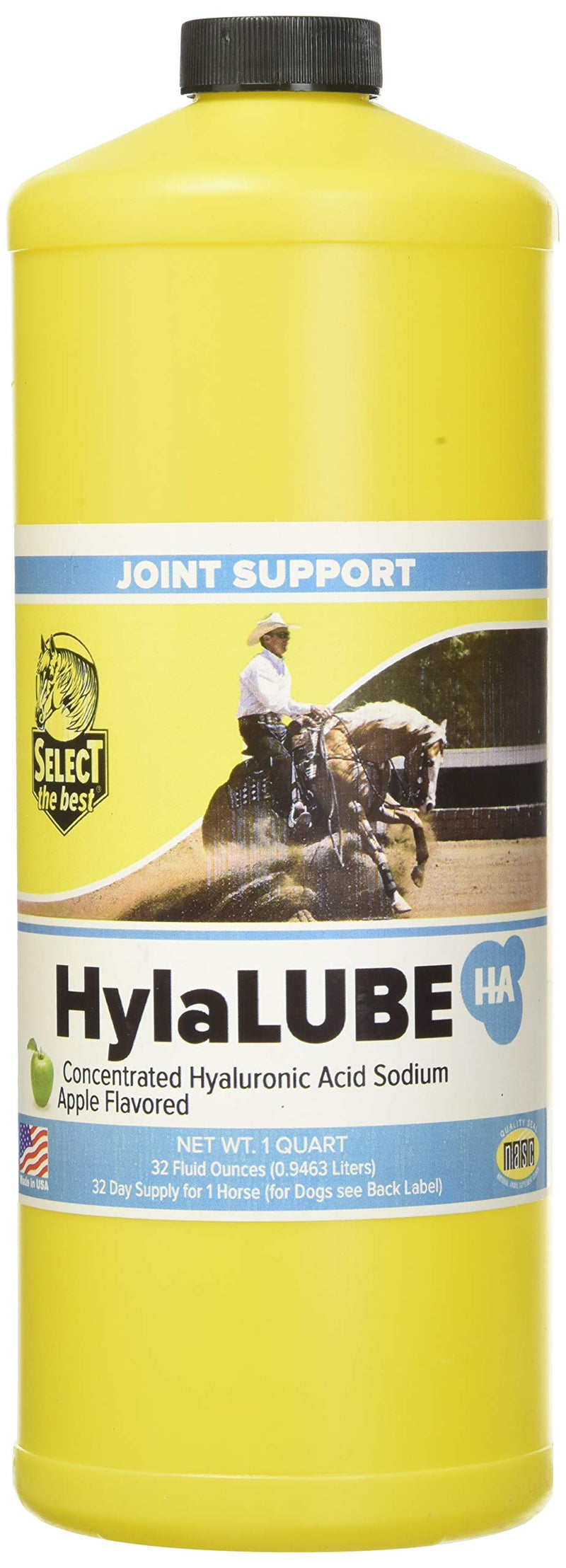 HylaLube, 1 Quart, Concentrated Hyaluronic Acid Sodium Animal Joint Support Supplement - BeesActive Australia