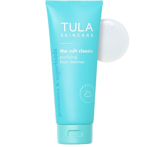 TULA Skincare Cult Classic Purifying Face Cleanser, Daily Wash for Pores & Skin Balance with Prebiotic Extracts, Antioxidants & Turmeric, Deep Cleansing Formula, 6.7 FL OZ