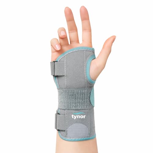 TYNOR Wrist Sprint for Carpal Tunnel Adjustable Hand Wrist Support with Splints for Men Women Night Wrist Sleep Support Guard Arm Compression Splint Brace for Left Right Hand,Arthritis,Large,1 Unit L