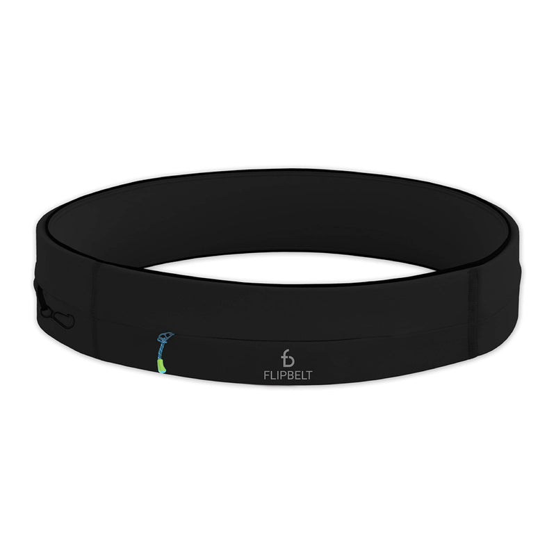 FlipBelt Zipper Running Belt, Waist Pack for Fitness and Running, US Company Medium Black