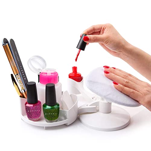 Makartt Nail Stand Hand Rest with Polish Trays, Multi-Angle