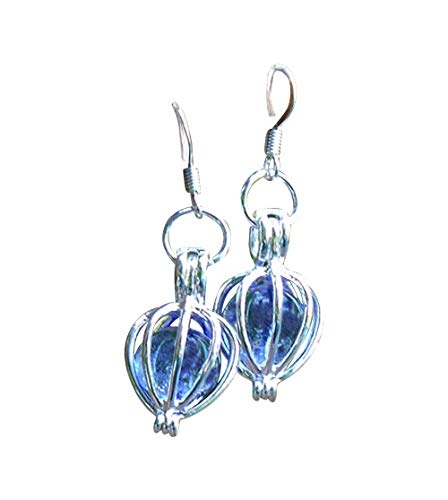 Recycled Antique Purple Medicine Bottle Drop Earrings - BeesActive Australia