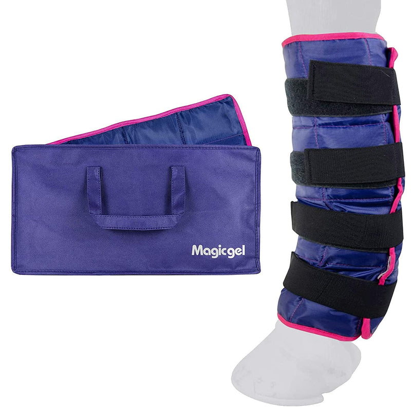 Magic Gel Horse Ice Pack with Carry Case - Cooling Horse Leg Wraps for Hock, Ankle, Knee, Legs, Boots, and Hooves | Horse Tack & Horse Supplies - Single Ice boots for horses 1 Count (Pack of 1) - BeesActive Australia