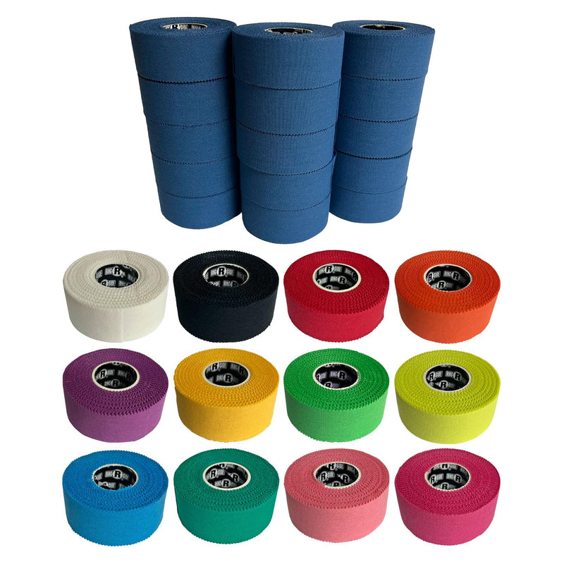 Ringside 1" Athletic Trainers Tape, Cotton Kinesiology Tape for Combat Sports, Adhesive, 30 Foot Rolls, Blue, 15 Rolls - BeesActive Australia