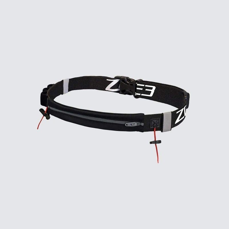 Zone3 Endurance Number Belt with Lycra Fuel Pouch and Energy Gel Storage