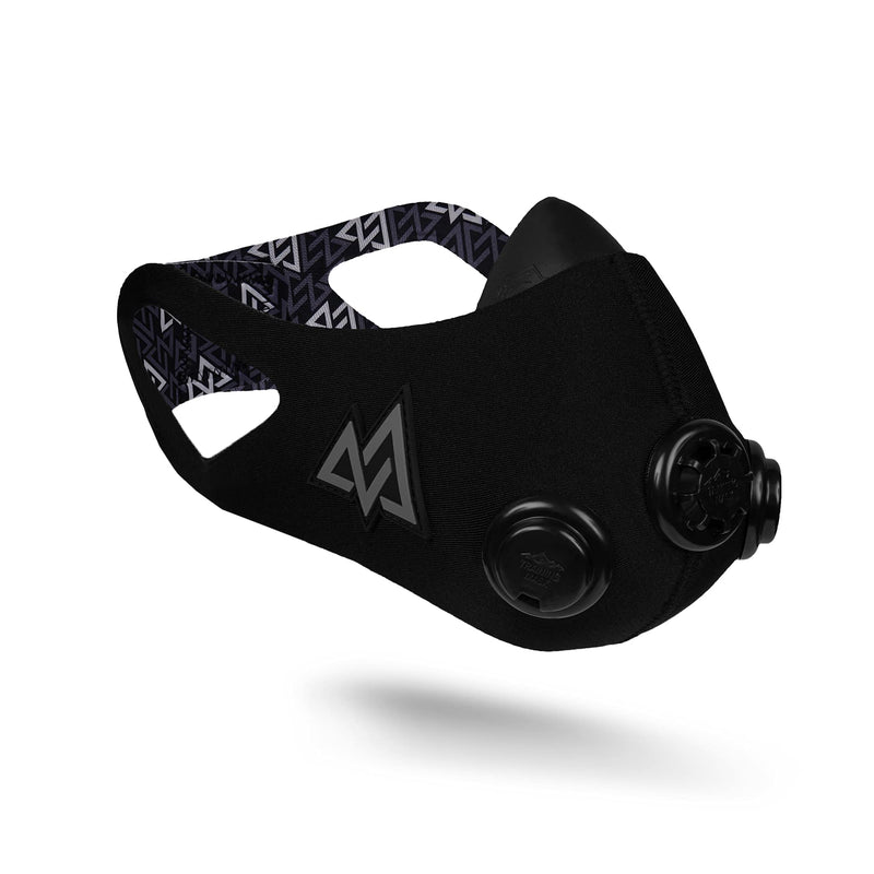 TRAININGMASK 2.0 - Elevation Training Mask for High Altitude Endurance & Breathing Workouts - Ideal for Running & Cardio BLACKOUT Small