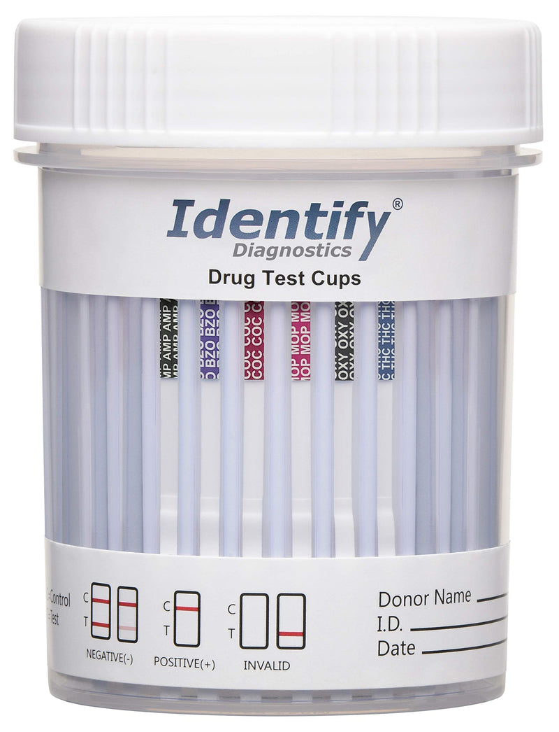 Identify Diagnostics 6 Panel Urine Drug Test Cup Kit - 5 Pack