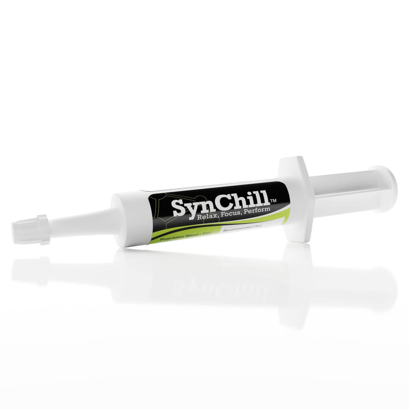SynChill Oral Horse Calming Gel, 100% Natural & Nutritional Supplement, Lab Proven Results, Designed for Focus & Performance, Approved by Olympic Professionals & Veterinarians, Made in USA - 1 Pack 1-Pack - BeesActive Australia