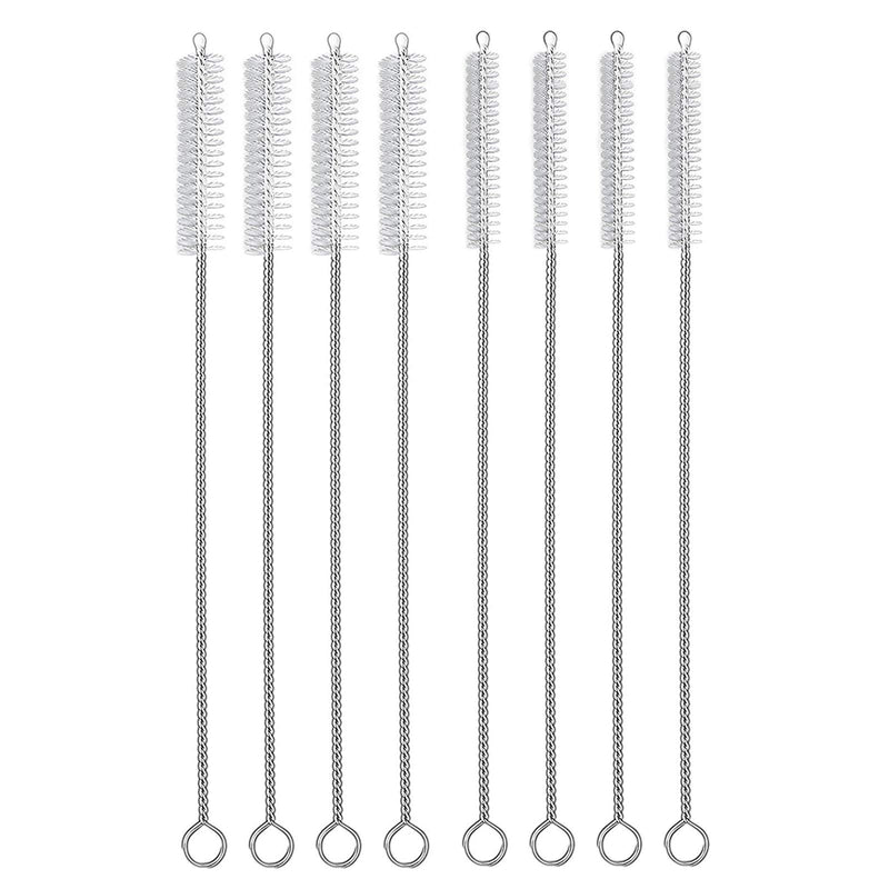 Hiware Straw Cleaner Brush Set, 8-Piece Long Cleaning Brush for Straws on Tumbler, Water Bottle, Sippy Cup, and Pipes, Tubes or Hummingbird Feeders Clear - BeesActive Australia