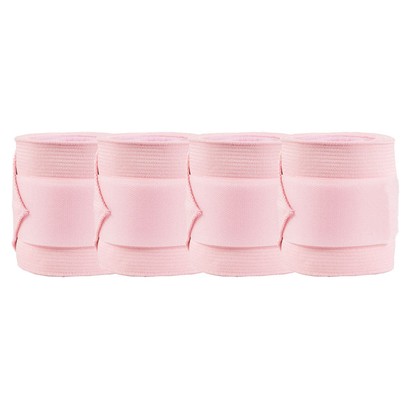 HORZE Nest 10' Combination Polo Wraps (Set of Four) | Fleece and Elastic Horse Bandages Pink - BeesActive Australia
