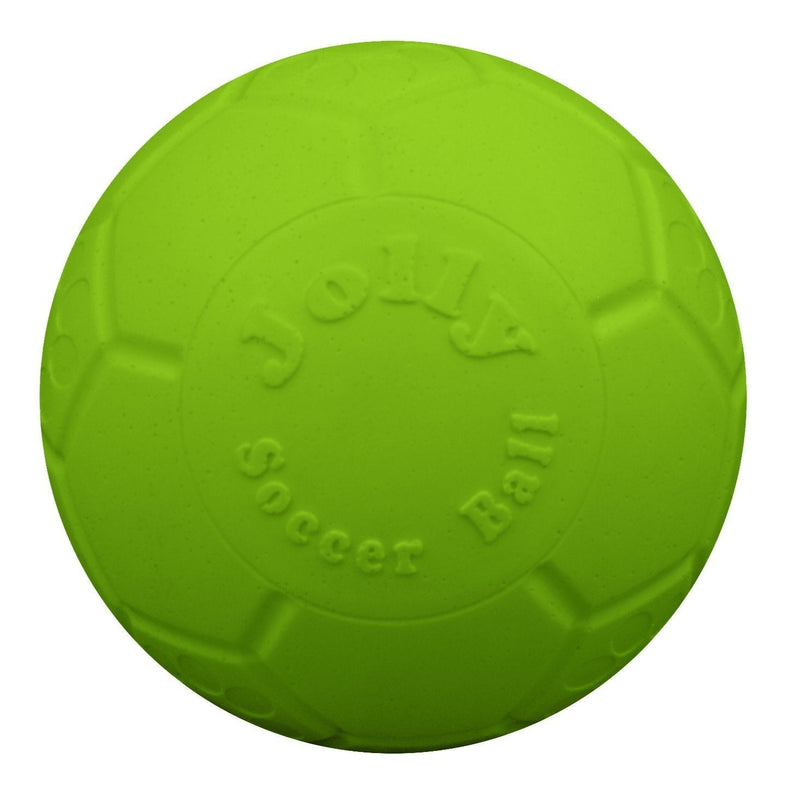 Jolly Pets Large Jolly Soccer Ball Floating-Bouncing Dog Toy; 8" Green Apple Large/X-Large: 8 Inch Diameter Apple Green - BeesActive Australia