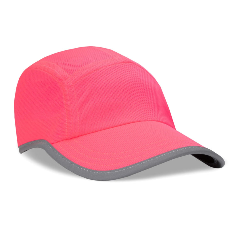 Headsweats Women's Performance Reflective Race Hat Baseball Cap for Running and Outdoor Lifestyle One Size Neon Pink