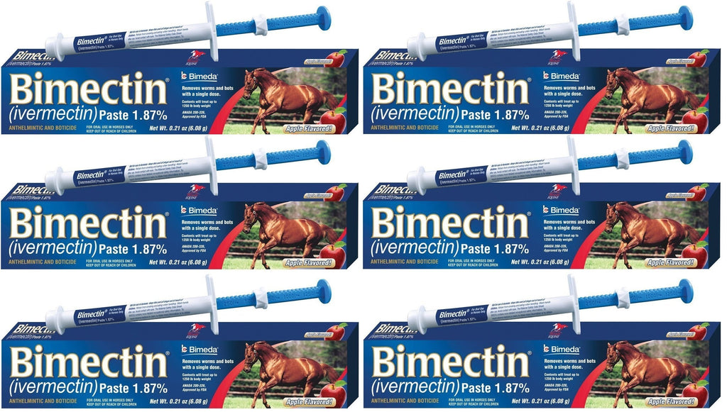 Ivermectin Paste Horse Wormer (1.87 Ivermectin) - 6 DOSES, Model: , Home & Outdoor StoreQ