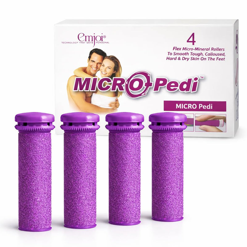 Emjoi Micro-Pedi Compatible SoftFLEX Technology Refill Rollers (Extra Coarse) - Pack of 4 - BeesActive Australia