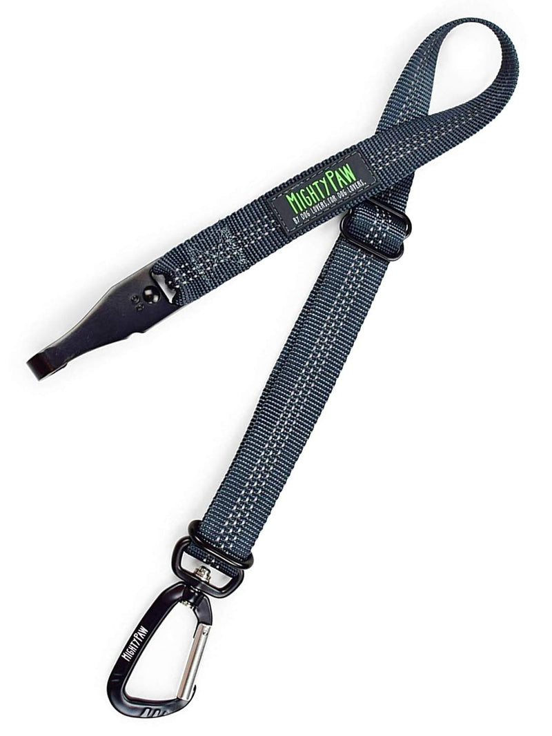 Mighty Paw Dog Seat Belt - Latch Bar Attachment Like A Child's Car Seat - Aviation Aluminum Carabiner - Adjustable Length for Both Large and Small Dogs - Tangle Free Design - Safe Travelling - BeesActive Australia