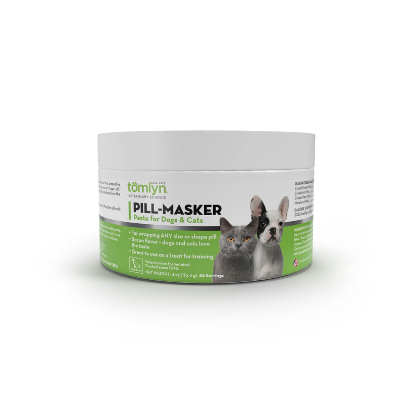TOMLYN Pill-Masker Original Bacon-Flavored Paste for Dogs & Cats, 4oz Bacon (Pack of 1) - BeesActive Australia