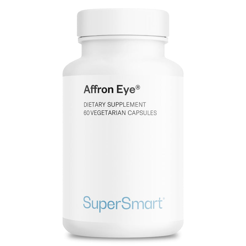 Supersmart - Affron Eye - Saffron Extract - Standardized to 3% Crocin | Non-GMO & Gluten Free - 90 Vegetarian Capsules