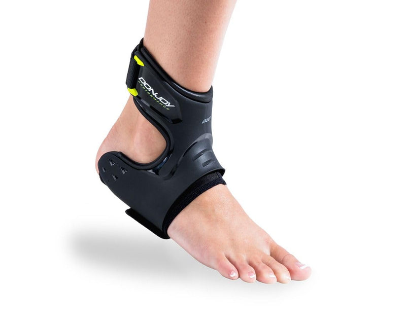DonJoy Performance POD Ankle Brace, Best Support for Stability, Ankle Sprain, Roll, Strains for Football, Soccer, Basketball, Lacrosse, Volleyball X-Small Left Foot Black
