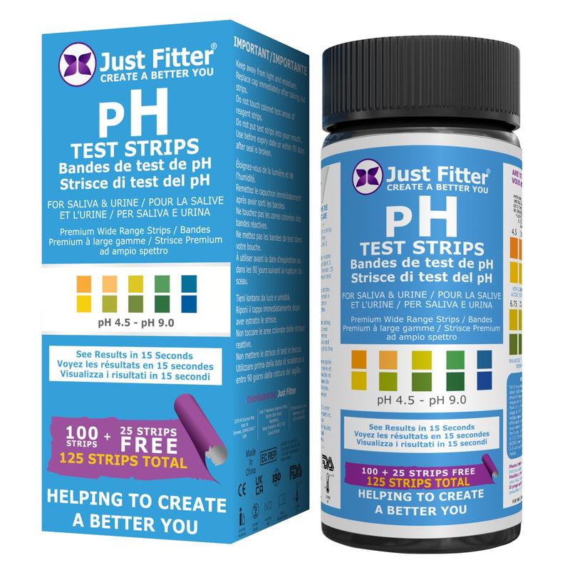 Just Fitter pH Test Strips for Testing Alkaline and Acid Levels in The Body. Track & Monitor Your pH Level Using Saliva and Urine. Get Highly Accurate Results in Seconds. 1 - BeesActive Australia