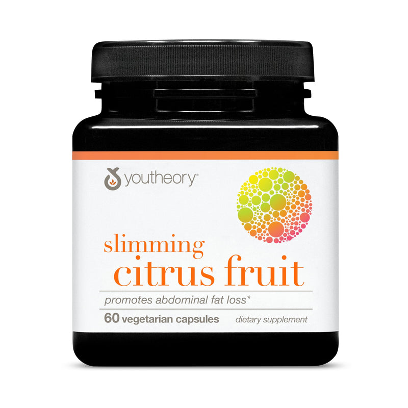 Youtheory Slimming Citrus Fruit - Vegan Health Supplement with Chromium - Supports Overall Wellness* - Dairy, Soy & Gluten Free - 60 Vegetarian Capsules 60 Count (Pack of 1) - BeesActive Australia