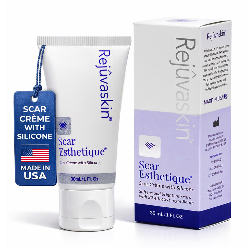 Rejuvaskin RejuvaSil Silicone Scar Gel, Scar Treatment for Surgical Scars, Burns, Keloids, Acne Scars on Face & Body, 30ml 30 ml (Pack of 1) - BeesActive Australia