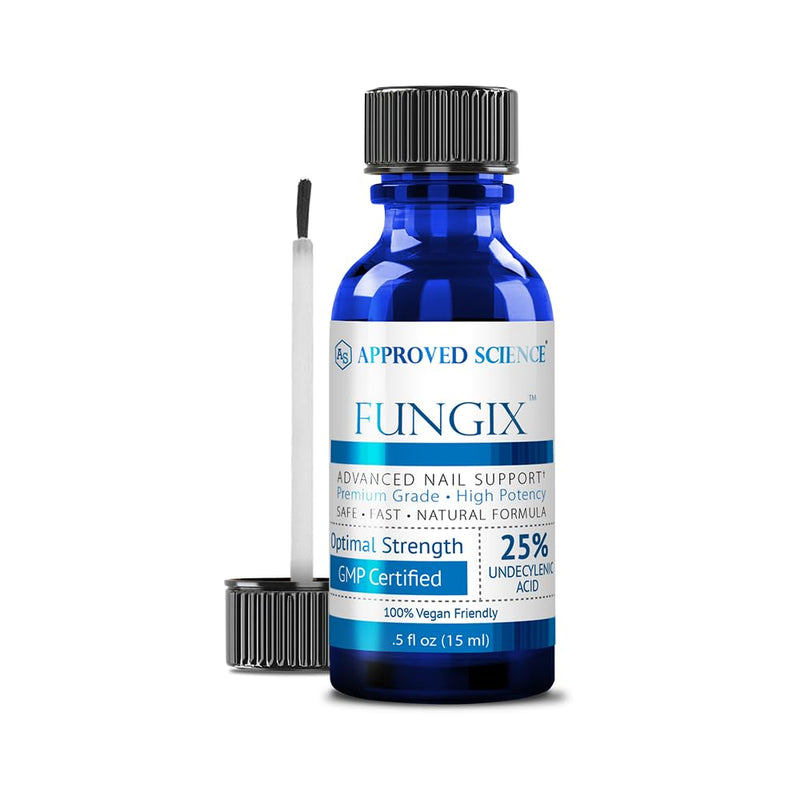 Approved Science Fungix - Undecylenic Acid & Tea Tree Oil - Serum for Fingernail and Toenail Care - Infused with Essential Oils - Nail Appearance Support - Pack of 1 0.5 Fl Oz (Pack of 1)