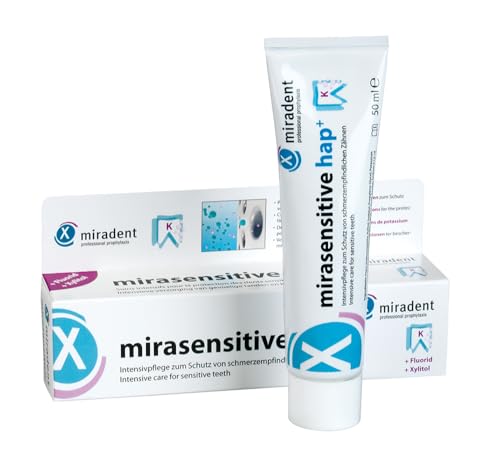 Miradent Toothpaste Mirasensitive hap+ for Sensitive Teeth 50ml Tube by Miradent