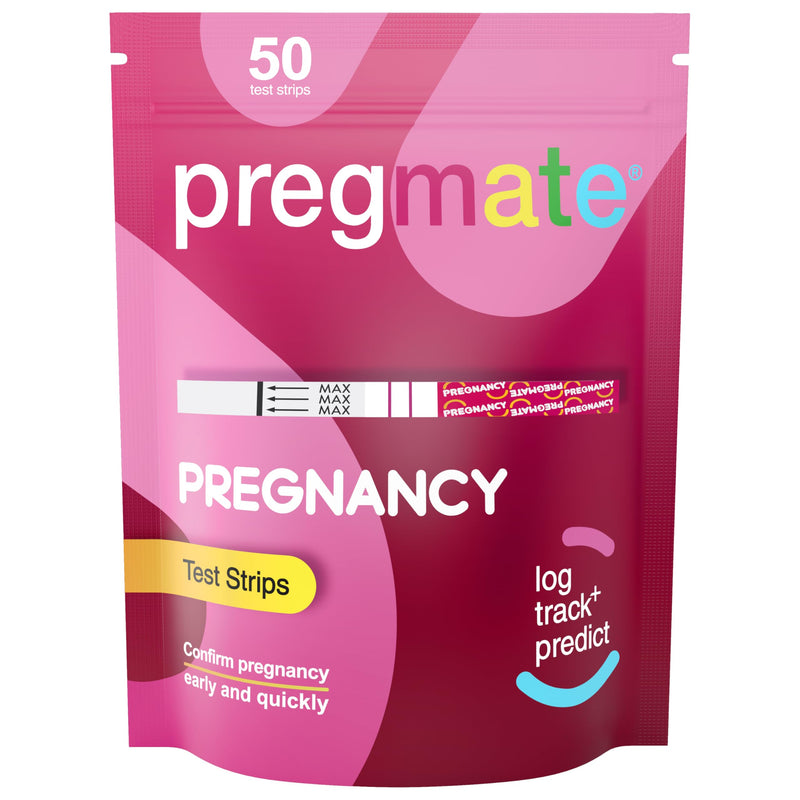 Pregmate 50 Pregnancy Test Strips (50 Count) 50 Count (Pack of 1) - BeesActive Australia