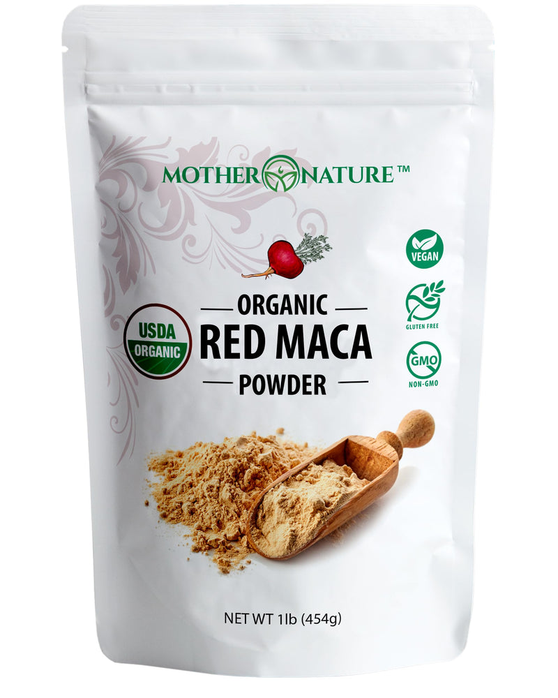 Organic, Raw Peruvian Red Maca Root Powder ‚Äì Premium USDA Certified, Hormone Balance for Women, Natural Energy, Mood Support, Non-GMO, Vegan Superfood, 16 oz - BeesActive Australia