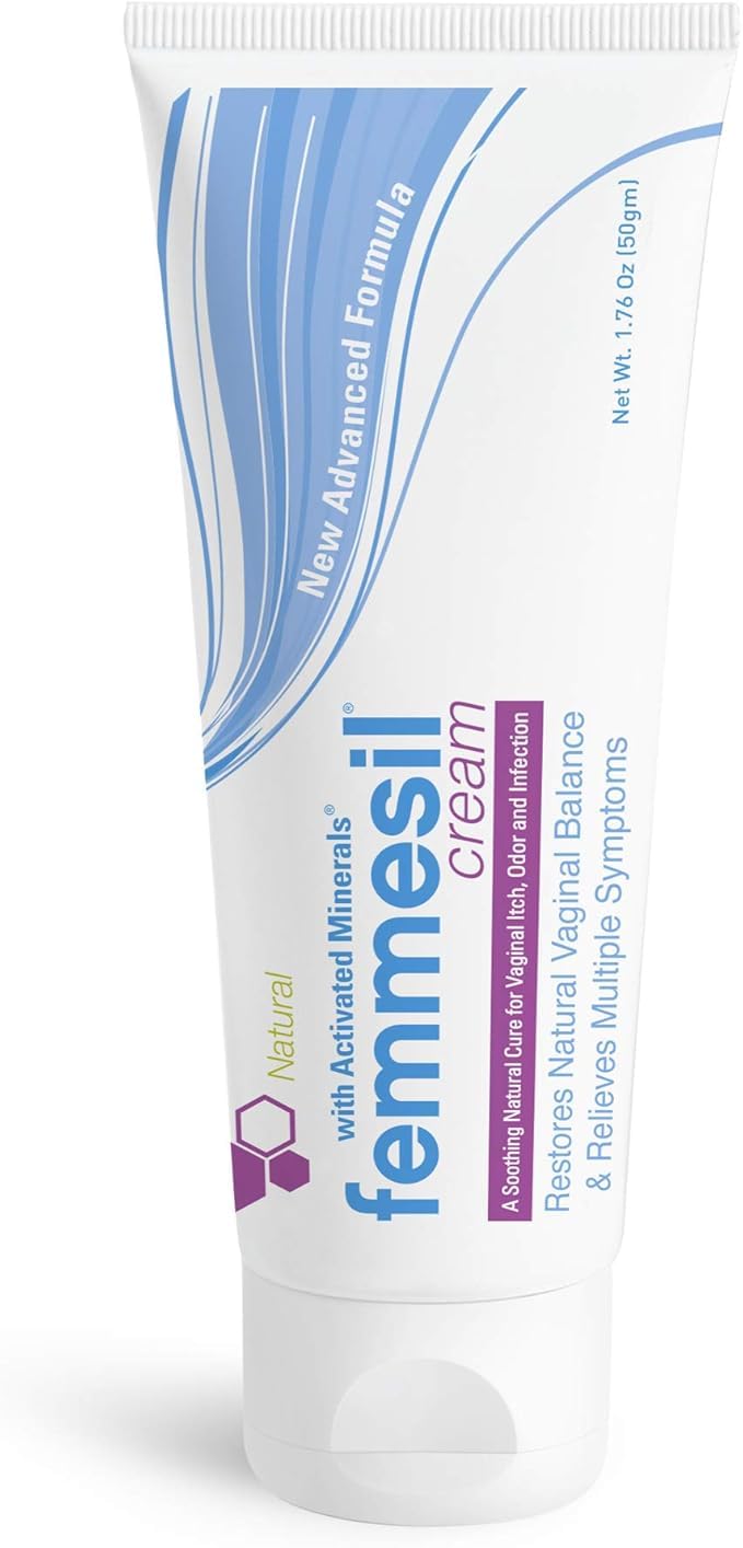 Femmesil Feminine Care Vaginal Health Antifungal Cream for Relief from Yeast Infection, Itch & Irritation, Vaginal Cream for Women, 1.7oz Tube 0.04 Ounce (Pack of 1)