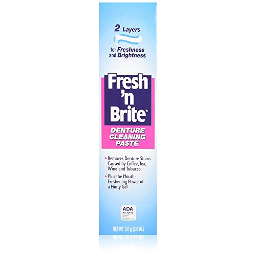 Stim-U-Dent Fresh And Brite Denture Cleaning Toothpaste - 3.8 Oz, (Pack of 3)