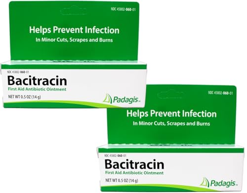 Bacitracin First Aid Ointment 0.5 Ounce (Pack of 2)