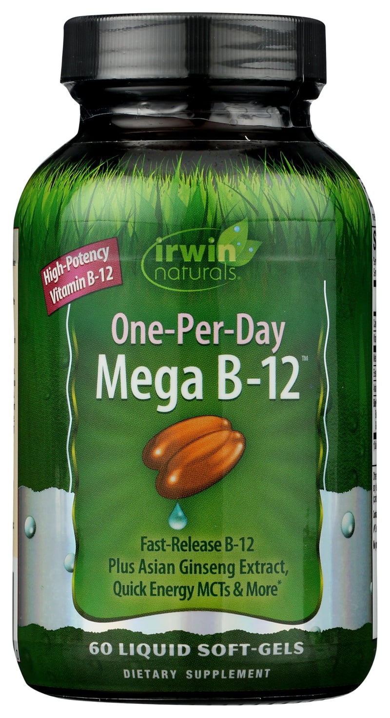 Irwin Naturals Quick Release B-12 Extra Cellular Energy Support | 60 Softgels 60 Count (Pack of 1)
